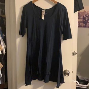Navy Free People tunic